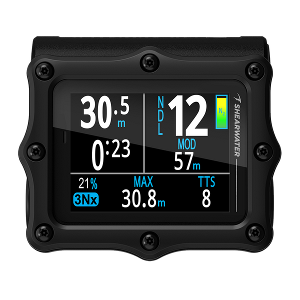 Black Perdix 3 dive computer front render swatch