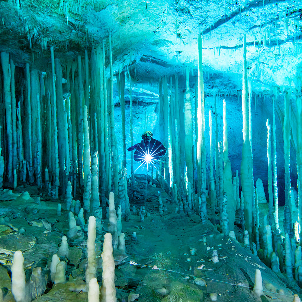 Behind the Scenes: Crystal Caves of Abaco Photoshoot