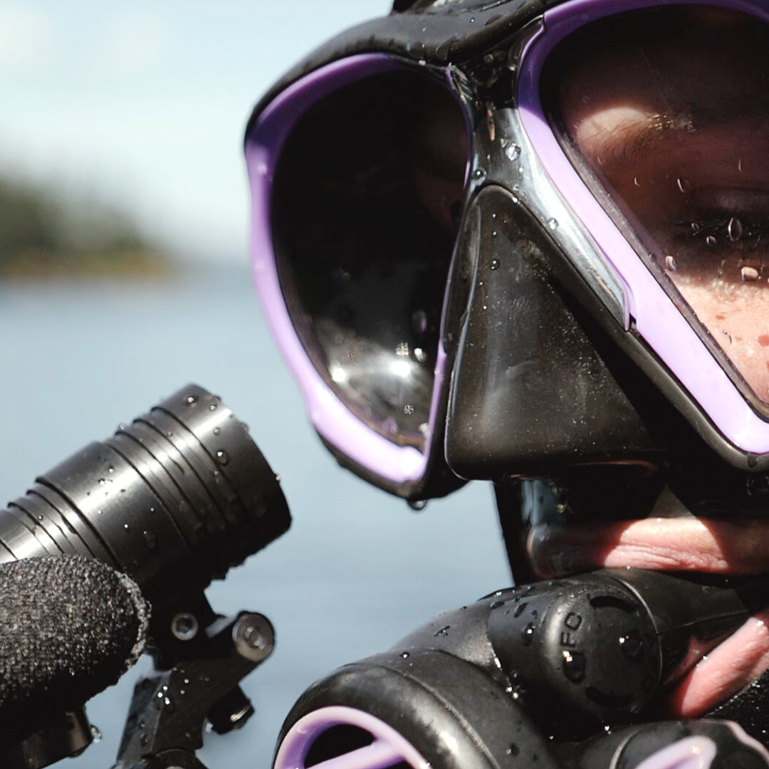 Nerd2 Product Closeup near divers mask