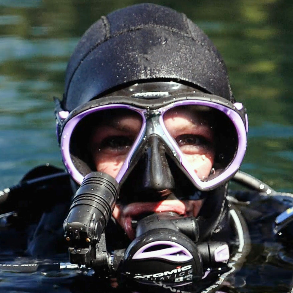 Nerd 2 on diver at Surface Closeup