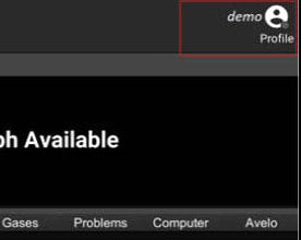 Launch Shearwater Cloud and click on the Profile button on the top-right of the screen.