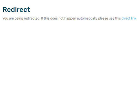 Once the account is authorized, the Redirect page will be displayed to return to Shearwater Cloud.