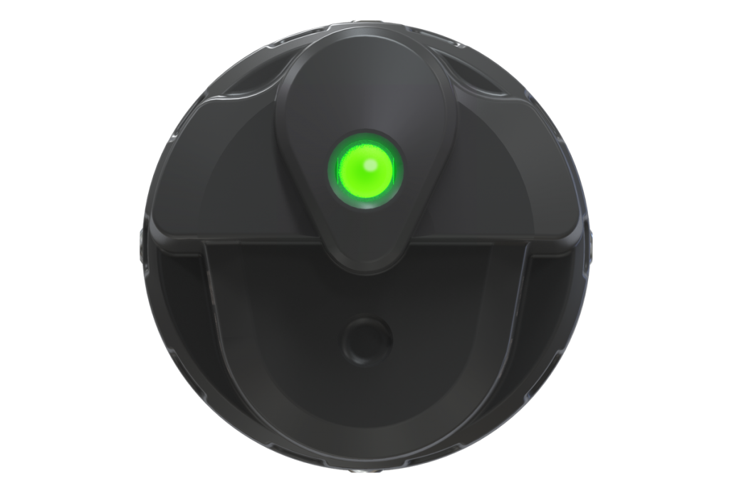 Swift Transmitter top view render with light on green