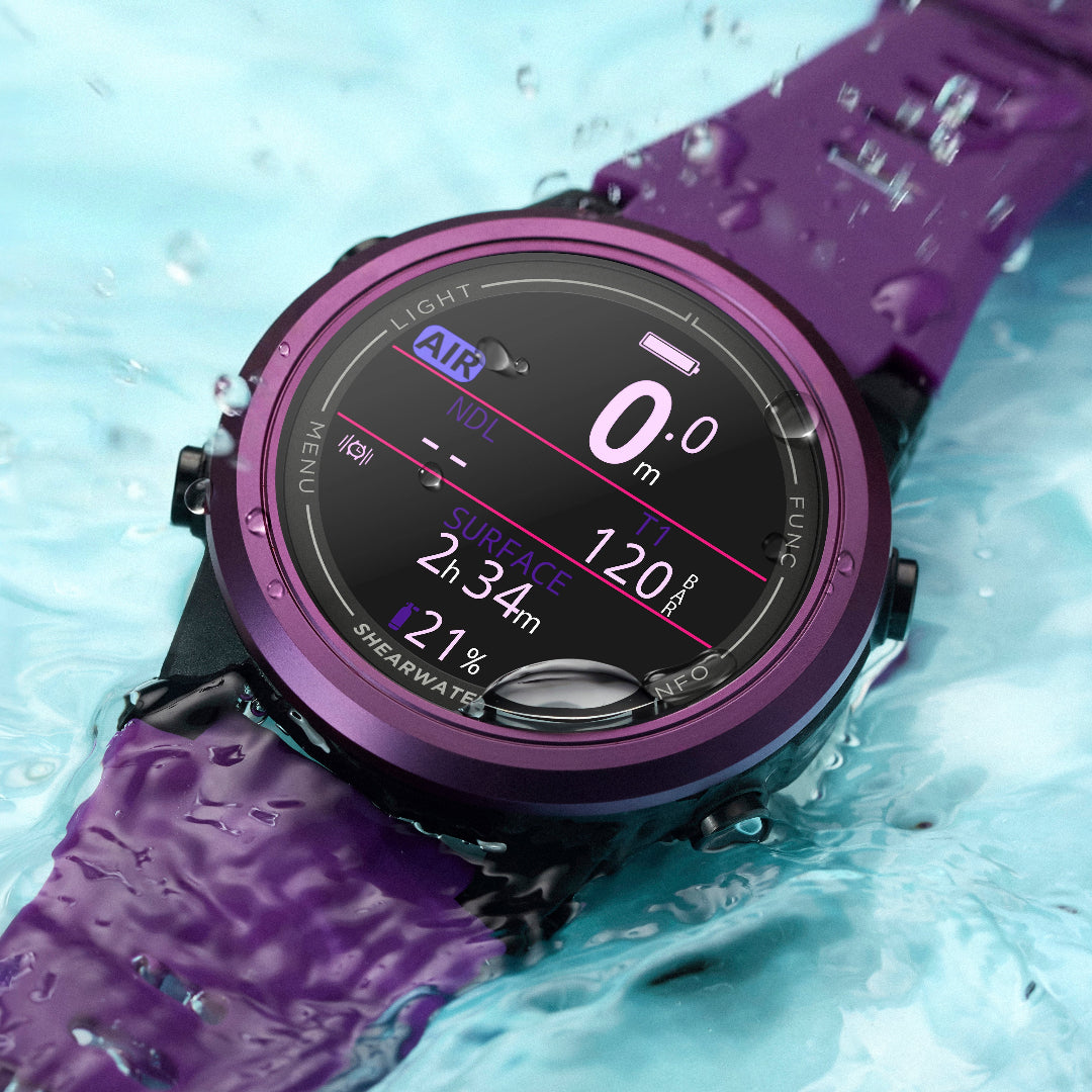 Tern TX Limited Edition Purple underwater closeup