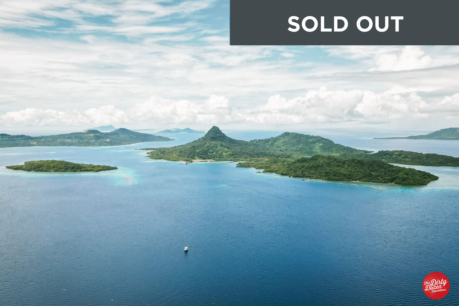 Drone shot of Truk Lagoon for sold out dive expedition with Shearwater